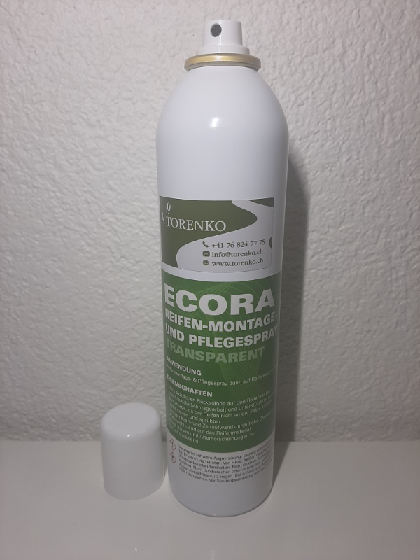 Reifenmontage und Pflegespray transparent